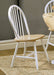 Coaster Cinder Windsor Side Chairs Natural Brown and White (Set of 4) Default Title