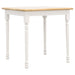 Coaster Carlene Square Top Dining Table Natural Brown and White Default Title