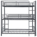 Coaster Maynard Metal Triple Twin Bunk Bed Gunmetal Default Title