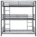 Coaster Maynard Metal Triple Twin Bunk Bed Gunmetal Default Title