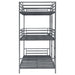 Coaster Maynard Metal Triple Twin Bunk Bed Gunmetal Default Title