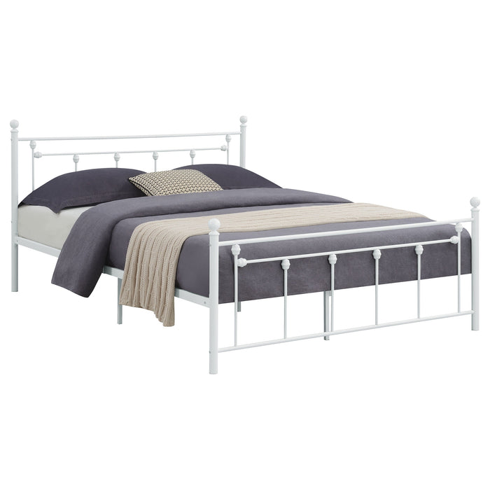 Coaster Canon Metal Slatted Headboard Platform Bed Twin