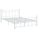 Coaster Canon Metal Slatted Headboard Platform Bed Queen