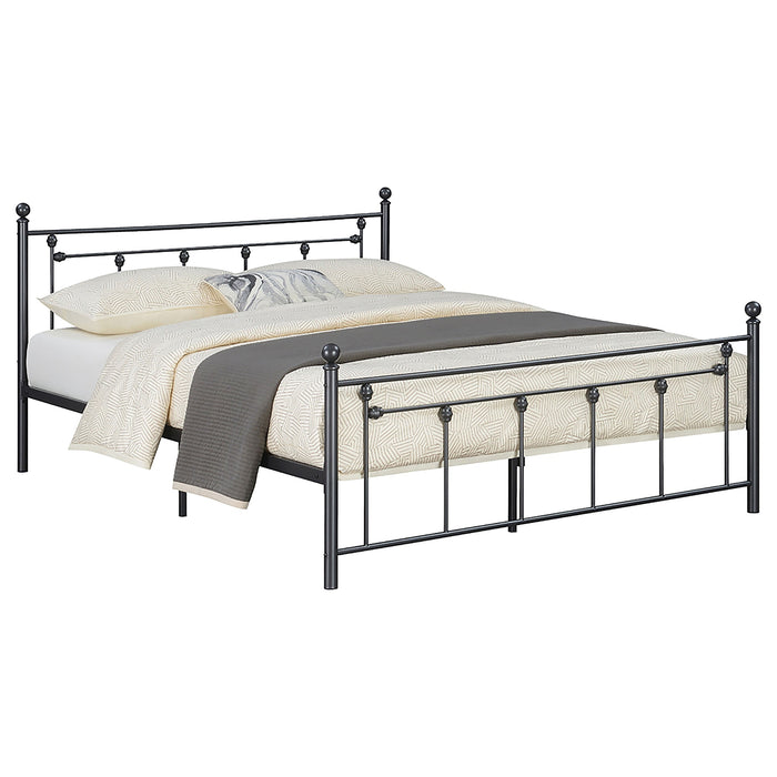 Coaster Canon Metal Slatted Headboard Platform Bed Twin