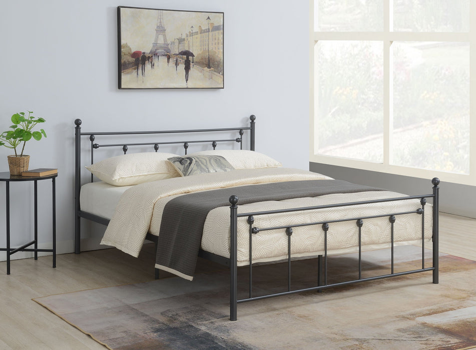 Coaster Canon Metal Slatted Headboard Platform Bed Twin