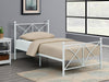 Coaster Hart Platform Bed White Twin