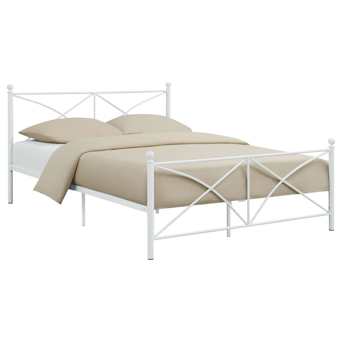 Coaster Hart Platform Bed White Twin