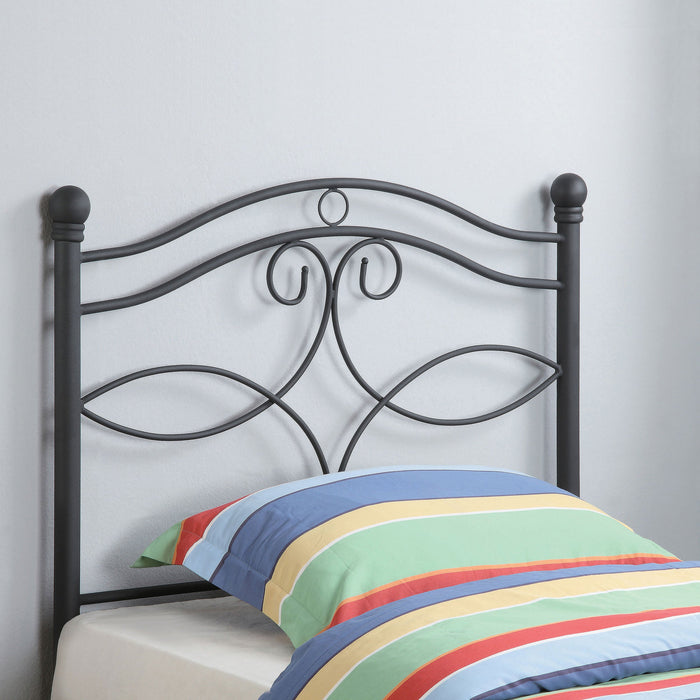 Coaster Callie Twin Metal Headboard Matte Black Default Title