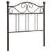 Coaster Ellis Scroll Twin Headboard Dark Bronze Default Title