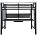 Coaster Avalon Full Workstation Loft Bed Black Default Title