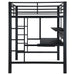 Coaster Avalon Full Workstation Loft Bed Black Default Title