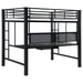 Coaster Avalon Full Workstation Loft Bed Black Default Title