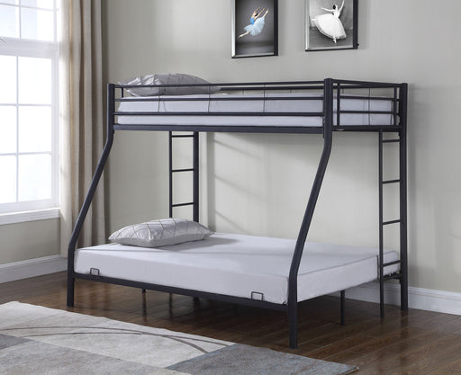 Coaster Hayward Twin Over Full Bunk Bed Black Default Title