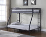 Coaster Hayward Twin Over Full Bunk Bed Black Default Title