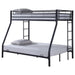 Coaster Hayward Twin Over Full Bunk Bed Black Default Title