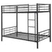 Coaster Hayward Twin Over Twin Bunk Bed Black Default Title