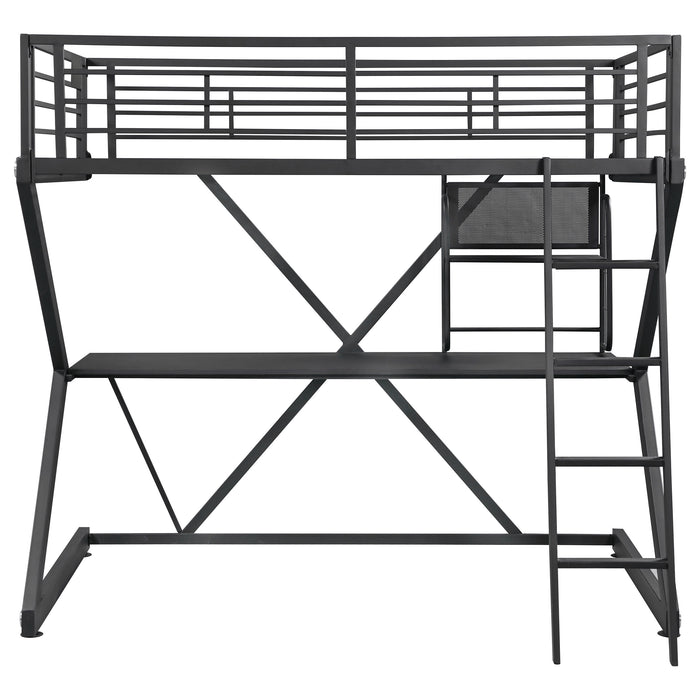 Parkview Full Workstation Loft Bed Black