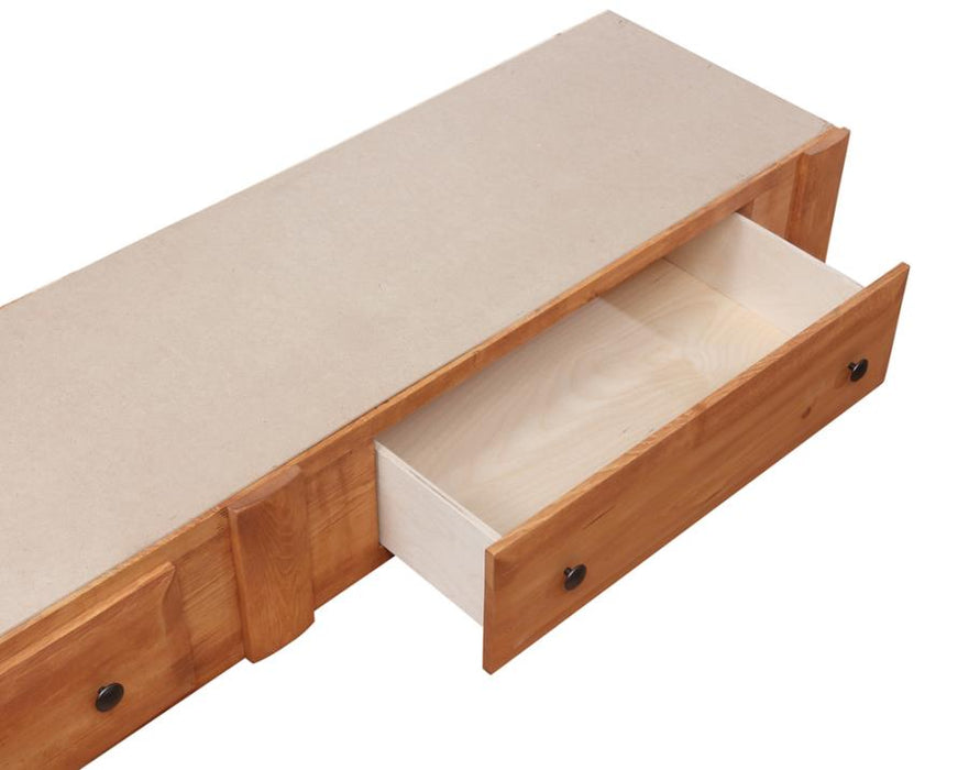 Wrangle Hill 2-drawer Wood Under Bed Storage Amber Wash