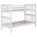 Coaster Chapman Twin Over Twin Bunk Bed White Default Title