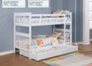 Coaster Chapman Twin Over Twin Bunk Bed White Default Title