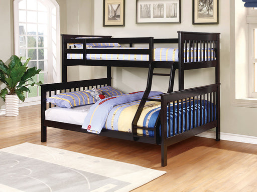 Coaster Chapman Twin Over Full Bunk Bed Black Default Title