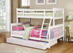 Coaster Chapman Twin Over Full Bunk Bed White Default Title