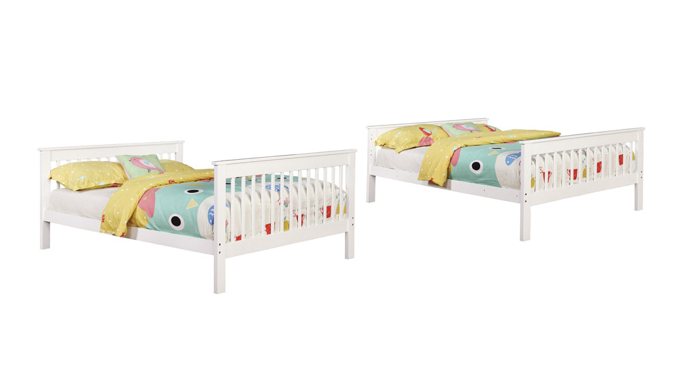 Coaster Chapman Full Over Full Bunk Bed White Default Title