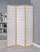 Coaster Carrie 3-panel Folding Screen Natural and White Default Title