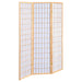 Coaster Carrie 3-panel Folding Screen Natural and White Default Title