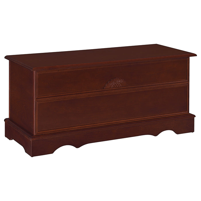 Coaster Paula Rectangular Cedar Chest Warm Brown Default Title