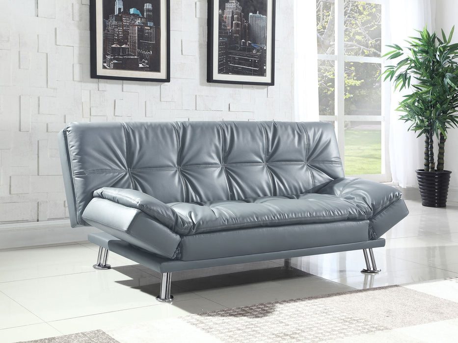 Coaster Dilleston Tufted Back Upholstered Sofa Bed Grey Default Title