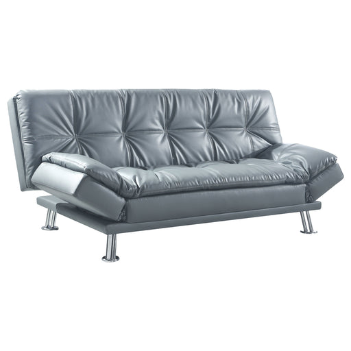 Coaster Dilleston Tufted Back Upholstered Sofa Bed Grey Default Title