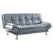 Coaster Dilleston Tufted Back Upholstered Sofa Bed Grey Default Title