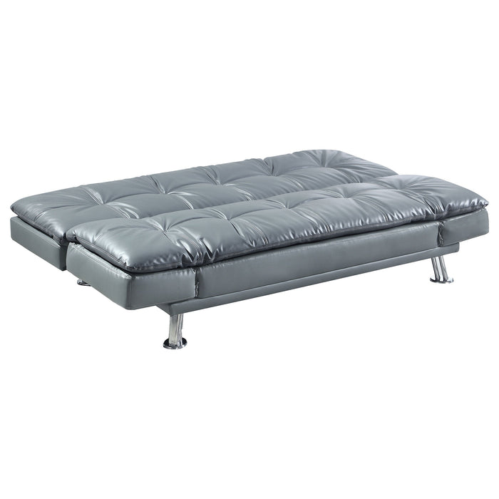 Coaster Dilleston Tufted Back Upholstered Sofa Bed Grey Default Title