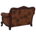 Coaster Victoria Tufted Back Loveseat Tri-tone and Brown Default Title