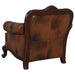 Coaster Victoria Rolled Arm Chair Tri-tone and Brown Default Title