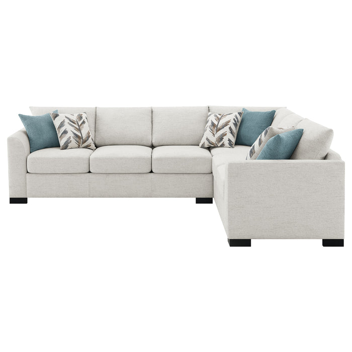 Ashford Chenille Upholstered Sleeper Sectional Sofa Greige