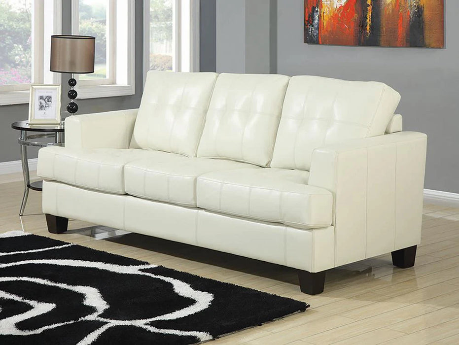 Samuel Bonded Leather Sleeper Sofa