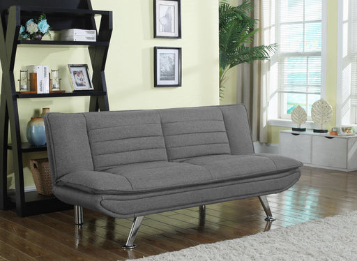 Coaster Julian Upholstered Sofa Bed with Pillow-top Seating Grey Default Title