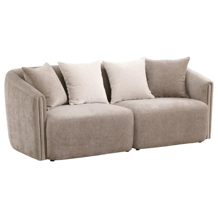 Townsend Chenille Upholstered Sofa Set Latte