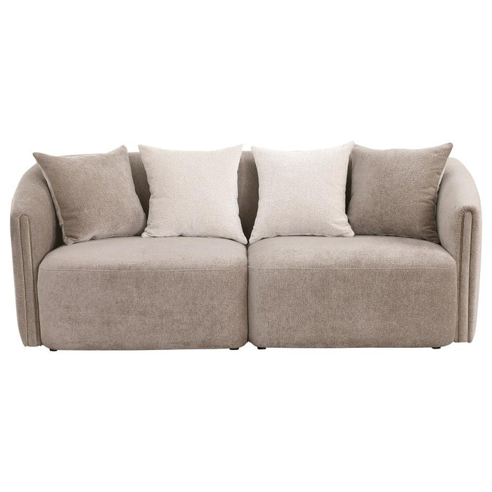 Townsend Chenille Upholstered Sofa Set Latte