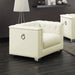 Coaster Chaviano Tufted Upholstered Chair Pearl White Default Title