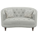 Coaster Avonlea Upholstered Tufted Living Room Set Grey Sofa+Loveseat+Armchair