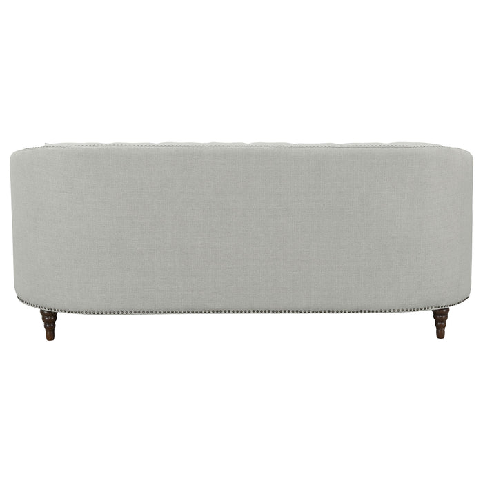 Coaster Avonlea Sloped Arm Upholstered Sofa Trim Grey Default Title