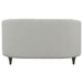 Coaster Avonlea Sloped Arm Upholstered Loveseat Trim Grey Default Title