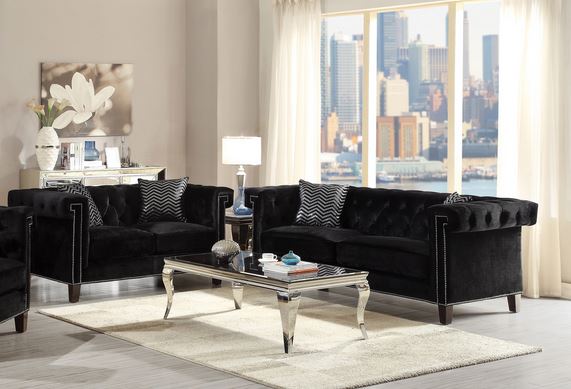 Reventlow Black Living Room Set