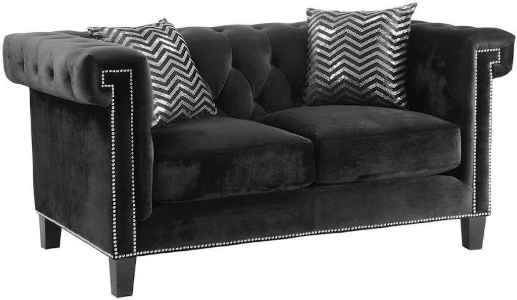 Reventlow Black Loveseat