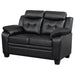 Coaster Finley Tufted Upholstered Loveseat Black Default Title