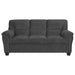 Coaster Clementine Upholstered Sofa with Nailhead Trim Grey Default Title