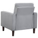 Coaster Bowen 2-piece Upholstered Track Arms Tufted Sofa Set Grey Sofa+Loveseat+Armchair